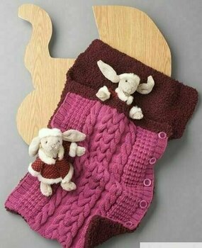 Fil à tricoter Katia Maxi Merino 27 Dark Fuchsia Fil à tricoter - 2