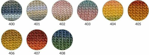 Fios para tricotar Katia Shiva 408 Green/Fir Green/Blue - 4