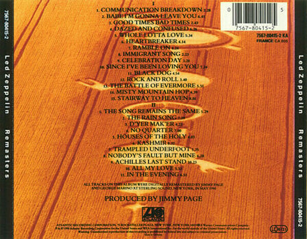 Hudobné CD Led Zeppelin - Remasters (2 CD) - 8