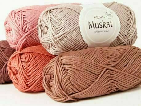 Fil à tricoter Drops Muskat 05 Powder Pink - 2
