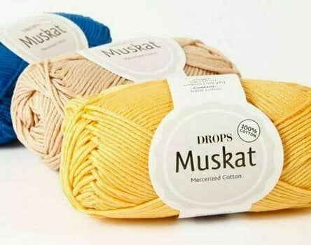 Fios para tricotar Drops Muskat 15 Royal Blue - 2