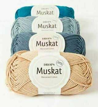 Fios para tricotar Drops Muskat 60 Ice Blue - 2