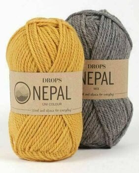 Przędza dziewiarska Drops Nepal 0501 Grey - 2