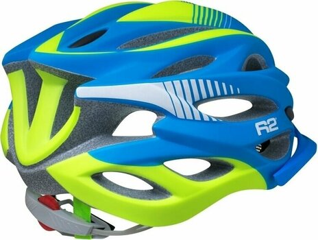 Cykelhjälm R2 Wind Helmet Matt Blue/Fluo Yellow M Cykelhjälm - 2
