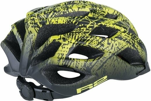 Cykelhjelm R2 Tour Helmet Matt Black/Fluo Yellow L Cykelhjelm - 2
