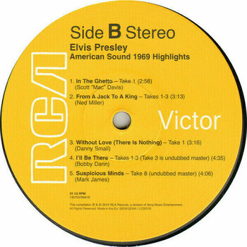 Disque vinyle Elvis Presley American Sound 1969 Highlights (2 LP) - 5