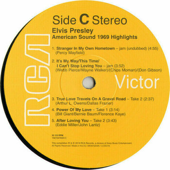 Vinylskiva Elvis Presley American Sound 1969 Highlights (2 LP) - 6
