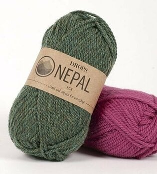 Knitting Yarn Drops Nepal 3608 Deep Red - 2