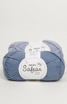 Fil à tricoter Drops Safran 06 Denim Blue - 2