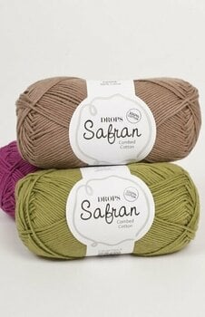 Fil à tricoter Drops Safran 07 Grey - 2