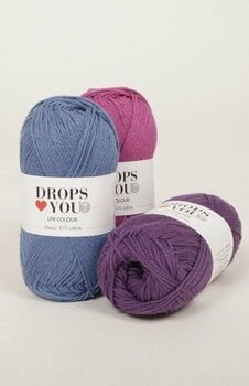Knitting Yarn Drops Loves You 7 11 Violet - 2