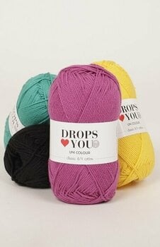 Knitting Yarn Drops Loves You 7 16 Red - 2