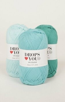 Knitting Yarn Drops Loves You 7 18 Turquoise - 2