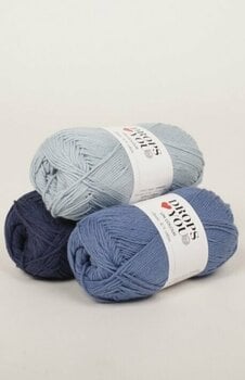 Knitting Yarn Drops Loves You 7 5 Navy Blue - 2