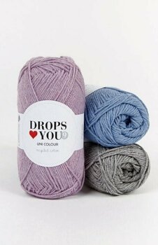 Fios para tricotar Drops Loves You 9 103 Grey - 2
