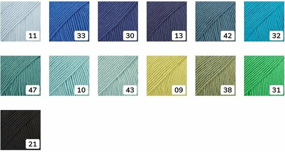 Fios para tricotar Drops Baby Merino 32 Turquoise - 5
