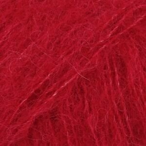 Fios para tricotar Drops Brushed Alpaca Silk 07 Red - 5