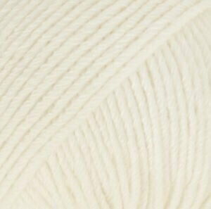 Pletilna preja Drops Cotton Merino 01 Off White - 5