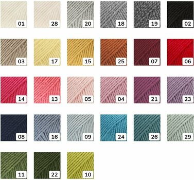 Pletací příze Drops Cotton Merino Uni Colour 21 Heather Pletací příze - 5