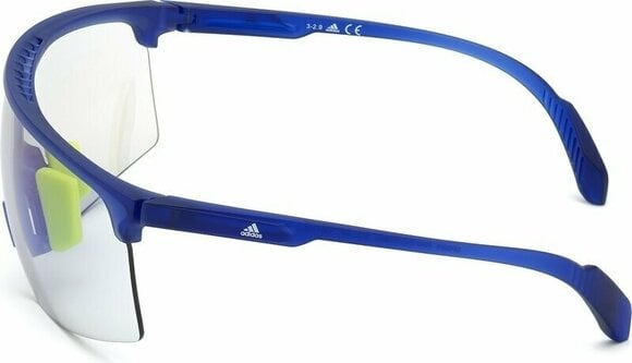 Sport Glasses Adidas SP0005 91X Transparent Frosted Eletric Blue/Grey Mirror Blue - 2