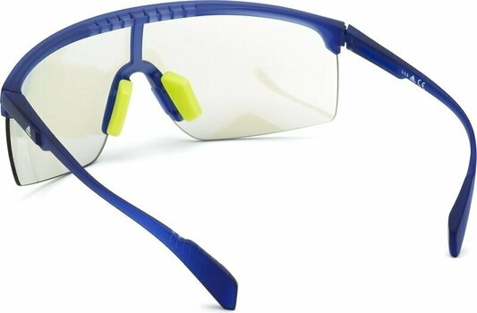 Sport Glasses Adidas SP0005 91X Transparent Frosted Eletric Blue/Grey Mirror Blue - 3