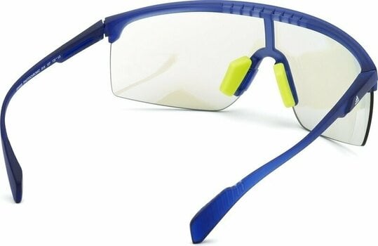 Športové okuliare Adidas SP0005 91X Transparent Frosted Eletric Blue/Grey Mirror Blue - 5