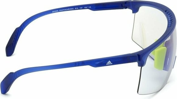 Sport Glasses Adidas SP0005 91X Transparent Frosted Eletric Blue/Grey Mirror Blue - 6
