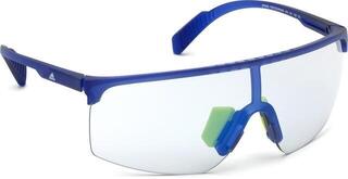 Sport Glasses Adidas SP0005 91X Transparent Frosted Eletric Blue/Grey Mirror Blue Sport Glasses - 6