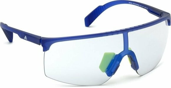 Sport Glasses Adidas SP0005 91X Transparent Frosted Eletric Blue/Grey Mirror Blue - 7