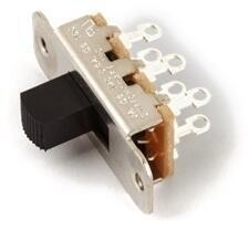 Commutateur pour les micros pickup
 Fender Jaguar/Jazzmaster Slide DPDT Black Commutateur pour les micros pickup - 1