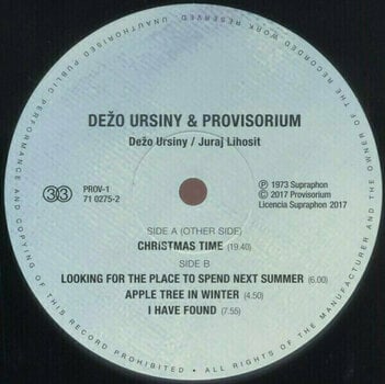 Disco de vinilo Dežo Ursíny - Provisorium (LP) - 3