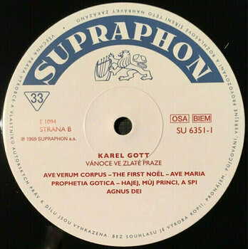 LP deska Karel Gott - Vánoce ve zlaté Praze (LP) - 3