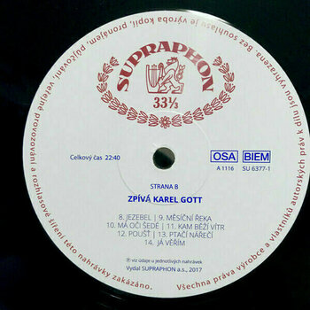 LP platňa Karel Gott - Zpívá Karel Gott (LP) - 3