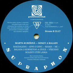 Disco in vinile Marta Kubišová - Songy a balady (LP) - 5