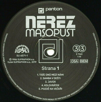 Vinylplade Nerez - Masopust (LP) - 2