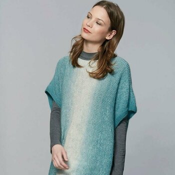 Knitting Yarn Katia Infinity 103 Off White/Azure Blue Knitting Yarn - 2