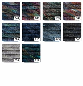 Fil à tricoter Malabrigo Washted 856 Azules - 3