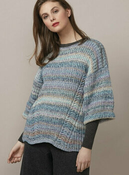 Knitting Yarn Katia Cotton Merino Craft 206 Lilac/Pistachio/Brown - 2