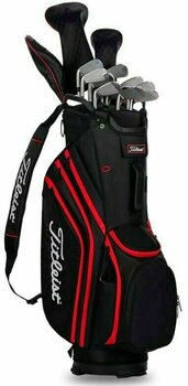 Golf Bag Titleist Cart 14 Lightweight Black/Black/Red Golf Bag - 5