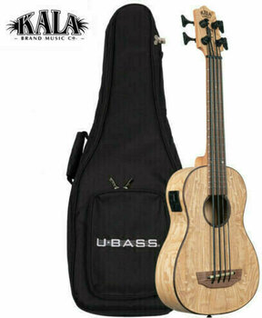 Basové ukulele Kala U-Bass Burled Tamo Ash Basové ukulele Natural (Zánovné) - 7
