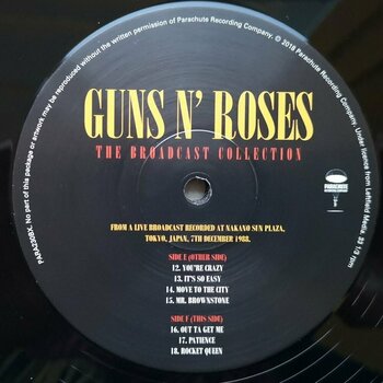 Hanglemez Guns N' Roses - The Broadcast Collection (4 LP) - 4