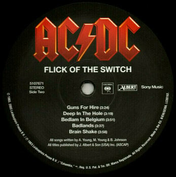Vinyl Record AC/DC Flick Of The Switch (LP) - 3