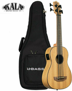 Basové ukulele Kala U-Bass Zebrawood Basové ukulele Natural - 5