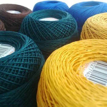 Crochet Yarn Nitarna Ceska Trebova Kordonet 30 6524 Light Turquoise Green Crochet Yarn - 2