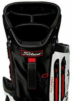 Golfbag Titleist Players 4 Plus StaDry White/Black/Red Golfbag - 2