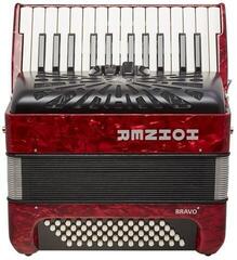 Piano accordion Hohner Bravo II 60 Piano accordion Red - 1