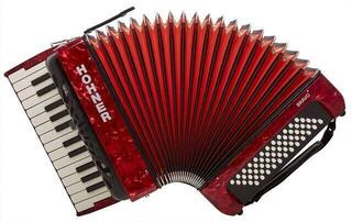 Piano accordion Hohner Bravo II 60 Piano accordion Red - 4