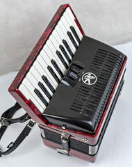 tangentharmonika Hohner Bravo II 48 tangentharmonika Red - 3