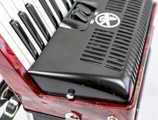 tangentharmonika Hohner Bravo II 48 tangentharmonika Red - 7
