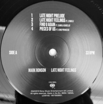 Vinyl Record Mark Ronson - Late Night Feelings (2 LP) - 3
